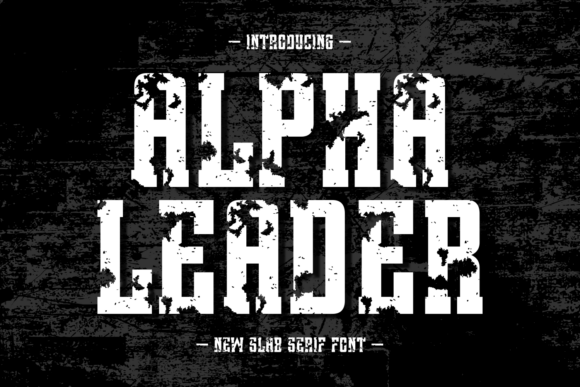 Alpha Leader: The Ultimate Slab Serif Font for Creative Campaigns