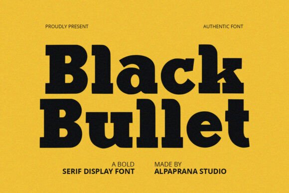 Black Bullet: A Bold Slab Serif Font for Web Design
