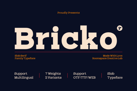 Bricko: The Modern Slab Serif Font for Bold Branding