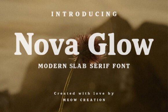Bring Your Creations to Life with Nova Glow Font