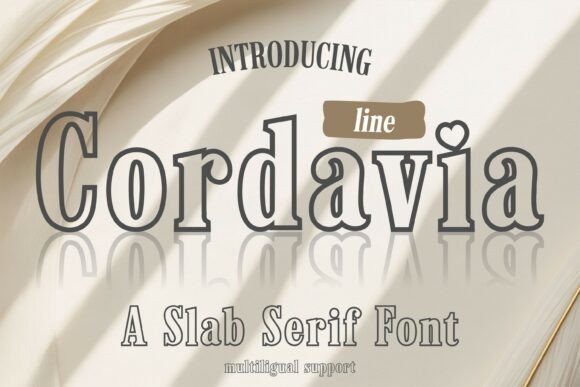 Cordavia Line: A Charming Slab Serif for Editorial Design