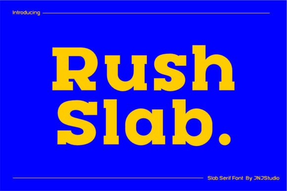 Discover Rush Slab: A Bold and Versatile Font for Makers