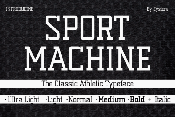 Discover Sport Machine: A Vintage Slab Serif Font for Editorial Design
