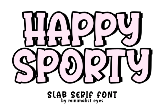 Happy Sporty: A Playful and Bold Slab Serif Font