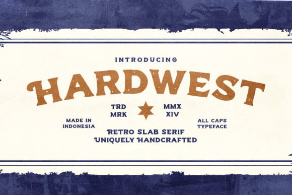 Hardwest: The Perfect Retro Slab Serif for Web Design