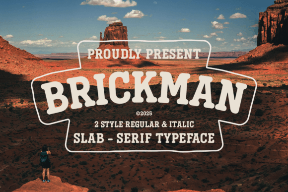 Itbrickman Regular: A Bold Slab Serif for Editorial Design
