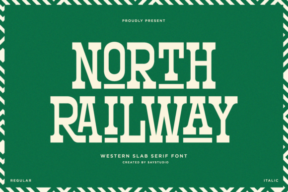 North Railway: A Retro Slab Serif Font for Modern Campaigns