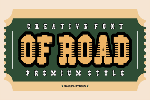 Of Road: A Bold Slab Serif for Creative Branding