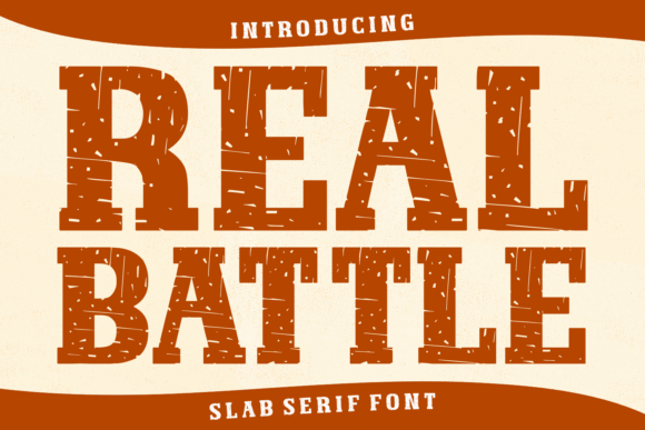 Real Battle: A Vintage Slab Serif Font for Modern Web Design