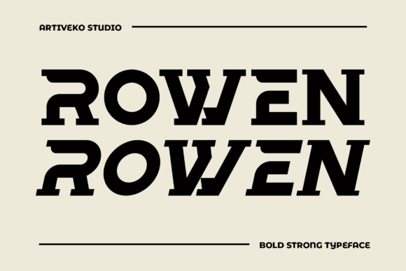 Rowen: A Sophisticated Slab Serif for Elegant Craft Projects