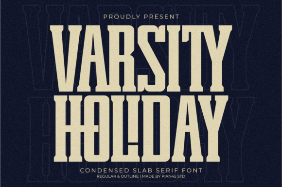 Varsity Holiday: A Versatile Slab Serif Font for Bold Web Design